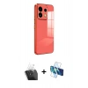 MARSİLYAN™- Redmi Note 13 Pro 5G Kılıf Yankı Serisi - Siyah 3D Antistatik Seramik Nano Ekran Koruyucu + Kamera Lens Koruma Cam - SF