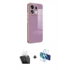 MARSİLYAN™- Redmi Note 13 Pro 5G Kılıf Yankı Serisi - Siyah 3D Antistatik Seramik Nano Ekran Koruyucu + Şeffaf Kamera Lens Koruma Cam