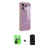 MARSİLYAN™- Redmi Note 13 Pro 5G Kılıf Yankı Serisi - Siyah 6D Antistatik Mat Seramik Hayalet Nano Ekran Koruyucu + Raze Metal Kamera Lens - SH