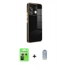 MARSİLYAN™- Redmi Note 13 Pro 5G Kılıf Yankı Serisi - Siyah Joko Magic 5D Cam + Raze Metal Kamera Lens - GS