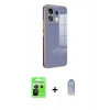 MARSİLYAN™- Redmi Note 13 Pro 5G Kılıf Yankı Serisi - Siyah Joko Magic 5D Cam + Raze Metal Kamera Lens - SH