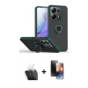 MARSİLYAN™- Redmi Note 13 Pro 5G Kılıf Yörünge Çizgi - Siyah 3D Antistatik Mat Seramik Nano Ekran Koruyucu + Kamera Lens Koruma Cam - SF