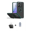 MARSİLYAN™- Redmi Note 13 Pro 5G Kılıf Yörünge Çizgi - Siyah Joko Magic 5D Cam + Kamera Lens Koruma Cam - SF