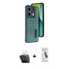 MARSİLYAN™- Redmi Note 13 Pro 5G Kılıf Yörünge Işık Serisi - Şeffaf Pasifik Cam Ekran Koruyucu + Kamera Lens Koruma Cam - SF