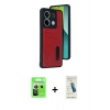 MARSİLYAN™- Redmi Note 13 Pro 5G Kılıf Yörünge Işık Serisi - Şeffaf Pasifik Cam Ekran Koruyucu + Raze Metal Kamera Lens - GS