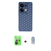 MARSİLYAN™- Redmi Note 13 Pro 5G Kılıf Zirve Form - Siyah Joko Magic 5D Cam + Raze Metal Kamera Lens - GS