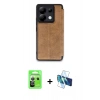 MARSİLYAN™- Redmi Note 13 Pro 5G Kılıf Zirve Yansıma Serisi - Siyah 3D Antistatik Cam Ekran Koruyucu + Raze Metal Kamera Lens - GS
