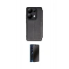 MARSİLYAN™- Redmi Note 13 Pro 5G Kılıf Zirve Yansıma Serisi - Siyah 3D Antistatik Hayalet Cam Ekran Koruyucu
