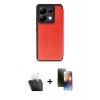 MARSİLYAN™- Redmi Note 13 Pro 5G Kılıf Zirve Yansıma Serisi - Siyah 3D Antistatik Mat Seramik Nano Ekran Koruyucu + Kamera Lens Koruma Cam - SF