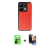 MARSİLYAN™- Redmi Note 13 Pro 5G Kılıf Zirve Yansıma Serisi - Siyah 3D Antistatik Mat Seramik Nano Ekran Koruyucu + Raze Metal Kamera Lens - SH