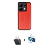 MARSİLYAN™- Redmi Note 13 Pro 5G Kılıf Zirve Yansıma Serisi - Siyah 3D Antistatik Seramik Nano Ekran Koruyucu + Şeffaf Kamera Lens Koruma Cam