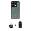 MARSİLYAN™- Redmi Note 13 Pro 5G Kılıf Zirve Yansıma Serisi - Siyah 6D Antistatik Mat Seramik Hayalet Nano Ekran Koruyucu + Kamera Lens Koruma Cam - SF