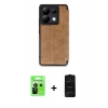 MARSİLYAN™- Redmi Note 13 Pro 5G Kılıf Zirve Yansıma Serisi - Siyah 6D Antistatik Mat Seramik Hayalet Nano Ekran Koruyucu + Raze Metal Kamera Lens - SH