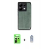MARSİLYAN™- Redmi Note 13 Pro 5G Kılıf Zirve Yansıma Serisi - Siyah Joko Magic 5D Cam + Raze Metal Kamera Lens - SH