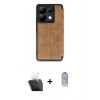 MARSİLYAN™- Redmi Note 13 Pro 5G Kılıf Zirve Yansıma Serisi - Siyah Joko Magic 5D Cam + Kamera Lens Koruma Cam - SF