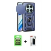 MARSİLYAN™- Redmi Note 14 Pro 4G Kılıf Ahenk Klasik - Şeffaf Hayalet Polymer Nano Ekran Koruyucu + Raze Metal Kamera Lens - GS