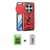MARSİLYAN™- Redmi Note 14 Pro 4G Kılıf Ahenk Klasik - Şeffaf Polymer Nano Ekran Koruyucu + Raze Metal Kamera Lens - SH