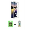MARSİLYAN™- Redmi Note 14 Pro 4G Kılıf Ahenk Minimal Serisi - Şeffaf Polymer Nano Ekran Koruyucu + Raze Metal Kamera Lens - SH