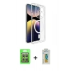 MARSİLYAN™- Redmi Note 14 Pro 4G Kılıf Ahenk Minimal Serisi - Şeffaf Polymer Nano Ekran Koruyucu + Raze Metal Kamera Lens - GS