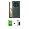 MARSİLYAN™- Redmi Note 14 Pro 4G Kılıf Doruk Klasik Özel Seri - Şeffaf Hayalet Polymer Nano Ekran Koruyucu + Raze Metal Kamera Lens - GS