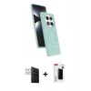 MARSİLYAN™- Redmi Note 14 Pro 4G Kılıf İz Işık Koleksiyonu - Şeffaf Hayalet Polymer Nano Ekran Koruyucu + PVD Metal Kamera Lens - GS
