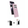 MARSİLYAN™- Redmi Note 14 Pro 4G Kılıf İz Işık Koleksiyonu - Şeffaf Hayalet Polymer Nano Ekran Koruyucu + PVD Metal Kamera Lens - SH