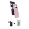 MARSİLYAN™- Redmi Note 14 Pro 4G Kılıf İz Işık Koleksiyonu - Şeffaf Polymer Nano Ekran Koruyucu + PVD Metal Kamera Lens - SH