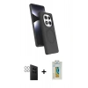 MARSİLYAN™- Redmi Note 14 Pro 4G Kılıf İz Işık Koleksiyonu - Şeffaf Polymer Nano Ekran Koruyucu + PVD Metal Kamera Lens - GS