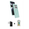 MARSİLYAN™- Redmi Note 14 Pro 4G Kılıf İz Işık Koleksiyonu - Şeffaf Polymer Nano Ekran Koruyucu + PVD Metal Kamera Lens - GS