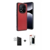 MARSİLYAN™- Redmi Note 14 Pro 4G Kılıf Kıvılcım Işık Serisi - Şeffaf Hayalet Polymer Nano Ekran Koruyucu + PVD Metal Kamera Lens - GS