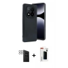 MARSİLYAN™- Redmi Note 14 Pro 4G Kılıf Kıvılcım Işık Serisi - Şeffaf Hayalet Polymer Nano Ekran Koruyucu + PVD Metal Kamera Lens - SH