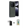 MARSİLYAN™- Redmi Note 14 Pro 4G Kılıf Kıvılcım Işık Serisi - Şeffaf Polymer Nano Ekran Koruyucu + PVD Metal Kamera Lens - SH