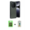 MARSİLYAN™- Redmi Note 14 Pro 4G Kılıf Kıvılcım Işık Serisi - Şeffaf Polymer Nano Ekran Koruyucu + Raze Metal Kamera Lens - SH