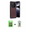 MARSİLYAN™- Redmi Note 14 Pro 4G Kılıf Kıvılcım Işık Serisi - Şeffaf Polymer Nano Ekran Koruyucu + Raze Metal Kamera Lens - GS