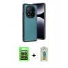 MARSİLYAN™- Redmi Note 14 Pro 4G Kılıf Kıvılcım Işık Serisi - Şeffaf Polymer Nano Ekran Koruyucu + Raze Metal Kamera Lens - SH