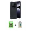 MARSİLYAN™- Redmi Note 14 Pro 4G Kılıf Kıvılcım Işık Serisi - Şeffaf Polymer Nano Ekran Koruyucu + Raze Metal Kamera Lens - GS
