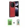 MARSİLYAN™- Redmi Note 14 Pro 4G Kılıf Kıvılcım Işık Serisi - Şeffaf Polymer Nano Ekran Koruyucu + Raze Metal Kamera Lens - GS