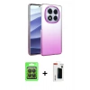 MARSİLYAN™- Redmi Note 14 Pro 4G Kılıf Kıvılcım Minimal Özel Seri - Şeffaf Hayalet Polymer Nano Ekran Koruyucu + Raze Metal Kamera Lens - SH