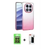 MARSİLYAN™- Redmi Note 14 Pro 4G Kılıf Kıvılcım Minimal Özel Seri - Şeffaf Hayalet Polymer Nano Ekran Koruyucu + Raze Metal Kamera Lens - SH