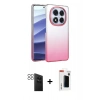 MARSİLYAN™- Redmi Note 14 Pro 4G Kılıf Kıvılcım Minimal Özel Seri - Şeffaf Hayalet Polymer Nano Ekran Koruyucu + PVD Metal Kamera Lens - SH