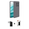 MARSİLYAN™- Redmi Note 14 Pro 4G Kılıf Kozmos Yansıma Özel Seri - Şeffaf Hayalet Polymer Nano Ekran Koruyucu + PVD Metal Kamera Lens - SH