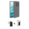 MARSİLYAN™- Redmi Note 14 Pro 4G Kılıf Kozmos Yansıma Özel Seri - Şeffaf Hayalet Polymer Nano Ekran Koruyucu + PVD Metal Kamera Lens - GS