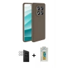MARSİLYAN™- Redmi Note 14 Pro 4G Kılıf Kozmos Yansıma Özel Seri - Şeffaf Polymer Nano Ekran Koruyucu + PVD Metal Kamera Lens - GS
