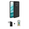 MARSİLYAN™- Redmi Note 14 Pro 4G Kılıf Kozmos Yansıma Özel Seri - Şeffaf Polymer Nano Ekran Koruyucu + PVD Metal Kamera Lens - SH