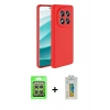 MARSİLYAN™- Redmi Note 14 Pro 4G Kılıf Kozmos Yansıma Özel Seri - Şeffaf Polymer Nano Ekran Koruyucu + Raze Metal Kamera Lens - GS