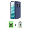 MARSİLYAN™- Redmi Note 14 Pro 4G Kılıf Kozmos Yansıma Özel Seri - Şeffaf Polymer Nano Ekran Koruyucu + Raze Metal Kamera Lens - GS