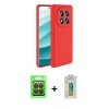 MARSİLYAN™- Redmi Note 14 Pro 4G Kılıf Kozmos Yansıma Özel Seri - Şeffaf Polymer Nano Ekran Koruyucu + Raze Metal Kamera Lens - SH