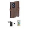 MARSİLYAN™- Redmi Note 14 Pro 4G Kılıf Siluet Işık Serisi - Şeffaf Polymer Nano Ekran Koruyucu + PVD Metal Kamera Lens - SH