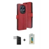 MARSİLYAN™- Redmi Note 14 Pro 4G Kılıf Siluet Işık Serisi - Şeffaf Polymer Nano Ekran Koruyucu + PVD Metal Kamera Lens - SH