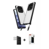 MARSİLYAN™- Redmi Note 14 Pro 4G Kılıf Ufuk Klasik - Şeffaf Hayalet Polymer Nano Ekran Koruyucu + PVD Metal Kamera Lens - GS